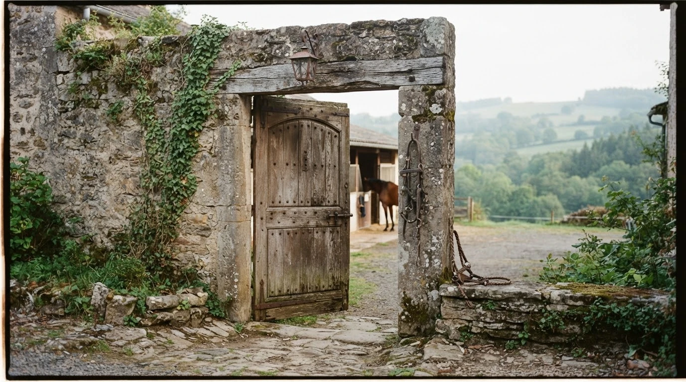 Entrée du Élevage du Chesse, centre équestre à Veyre-Monton